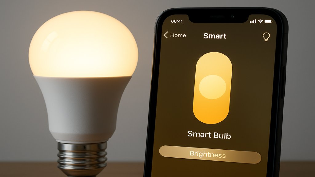 Ein HomeKit-kompatibles Gerät, das über ein iPhone gesteuert wird.