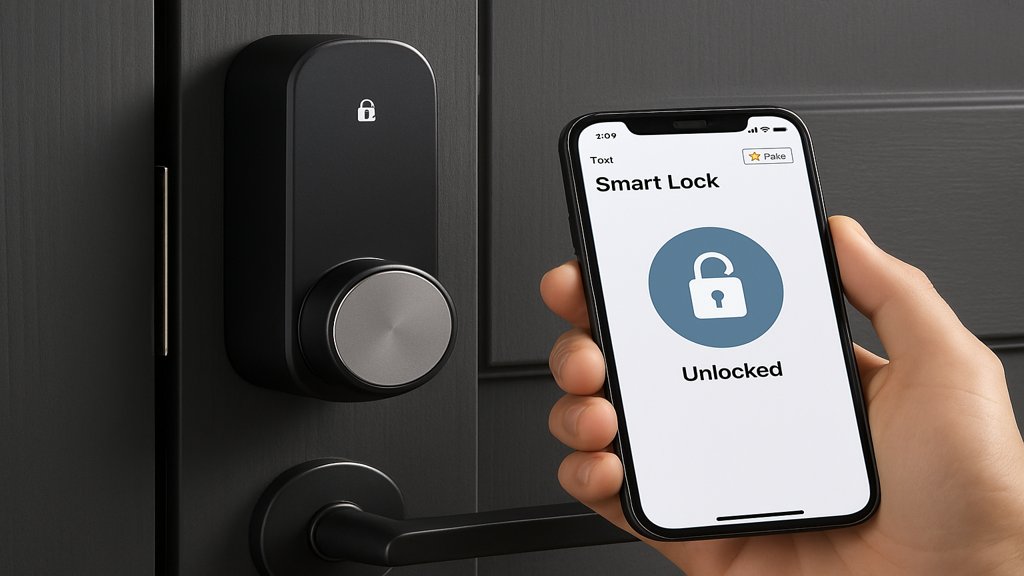Ein smartes Türschloss, das mit HomeKit gesteuert wird.