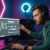 Ein Streamer optimiert seine OBS Studio Einstellungen für eine professionelle Übertragung.