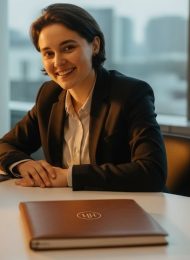 Eine Person freut sich über den Erfolg ihrer professionell geschriebenen Bewerbung.