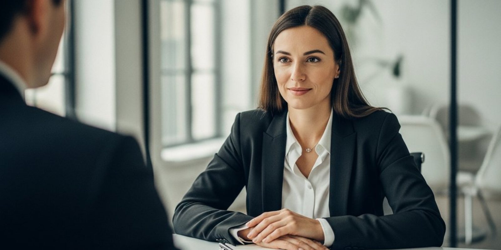 Ein Mitarbeiter führt ein selbstbewusstes Gespräch über eine Gehaltserhöhung.